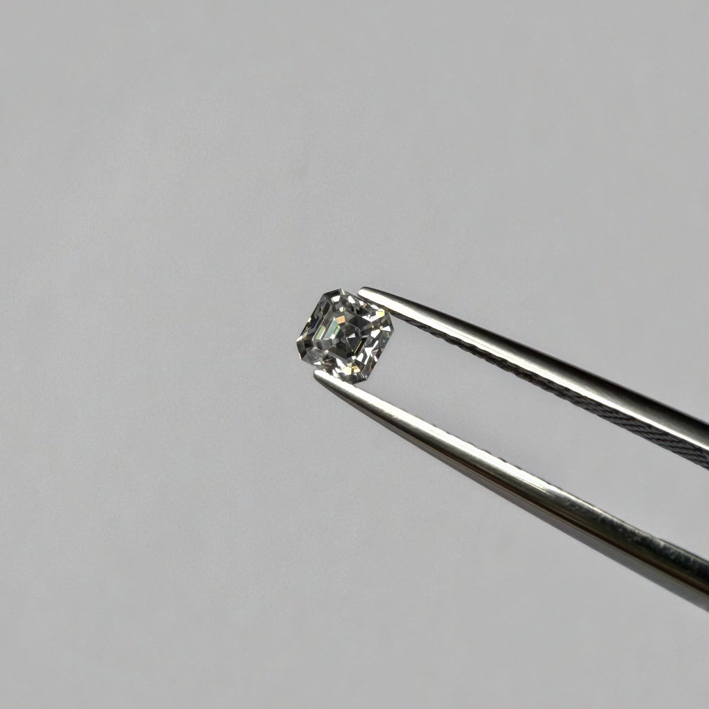 Asscher Moissanite Melee — Calibrated Loose Accent Stones, D VVS (Wholesale)