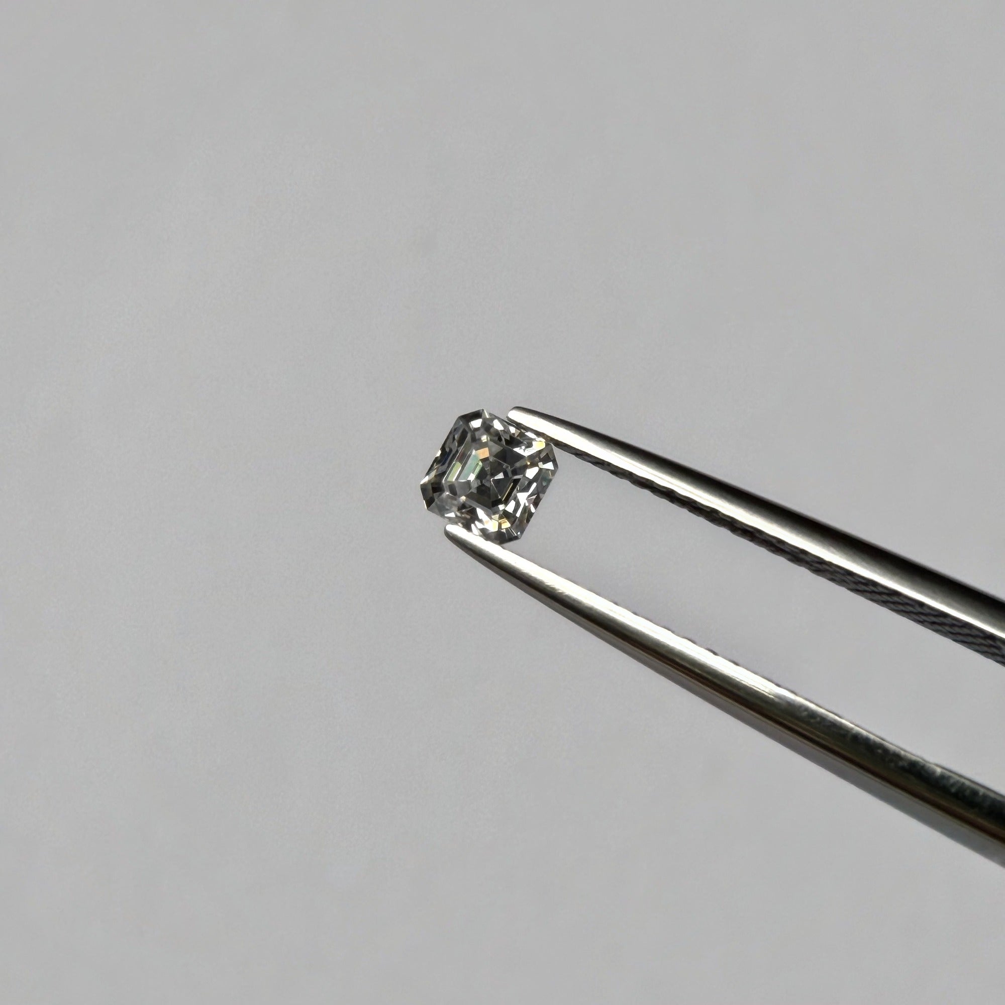 Asscher Moissanite Melee — Calibrated Loose Accent Stones, D VVS (Wholesale)