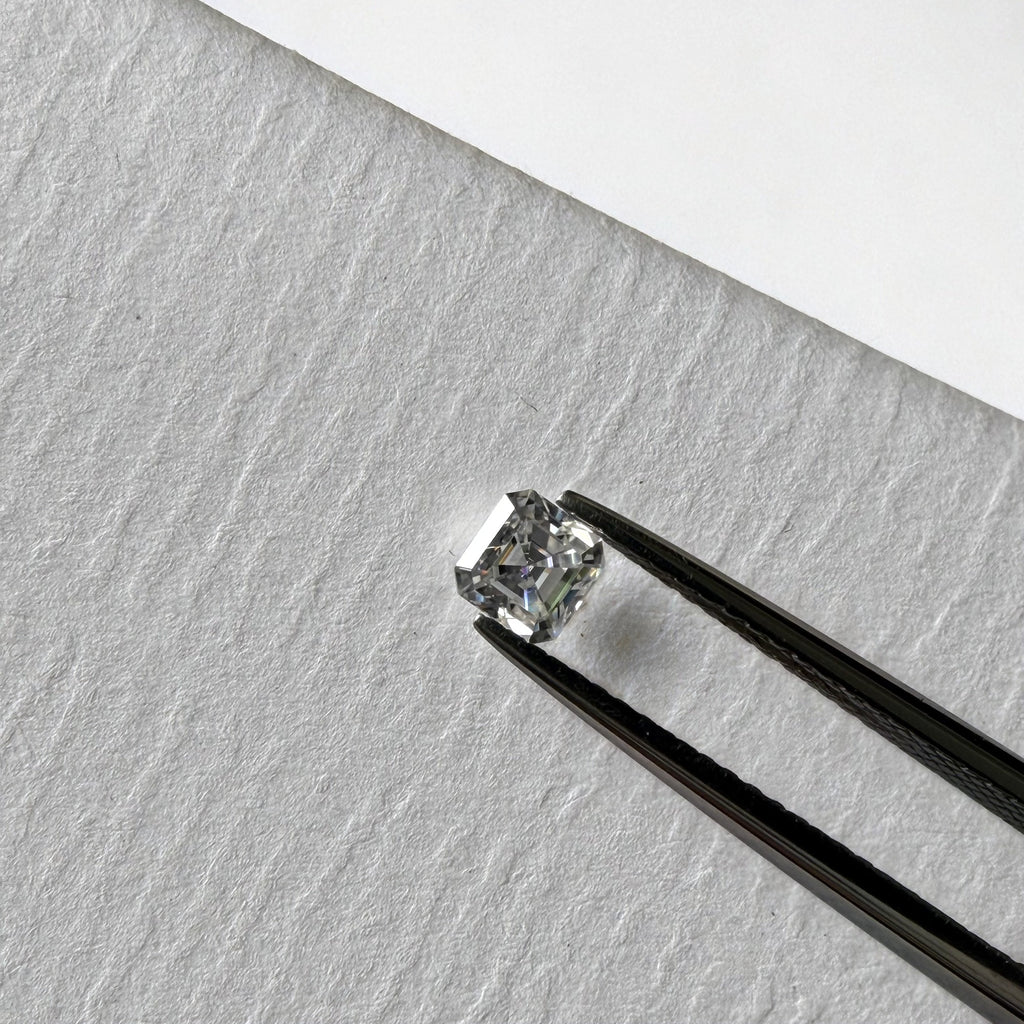 Asscher Moissanite Loose Stones by the Carat — D VVS, Calibrated (Wholesale)