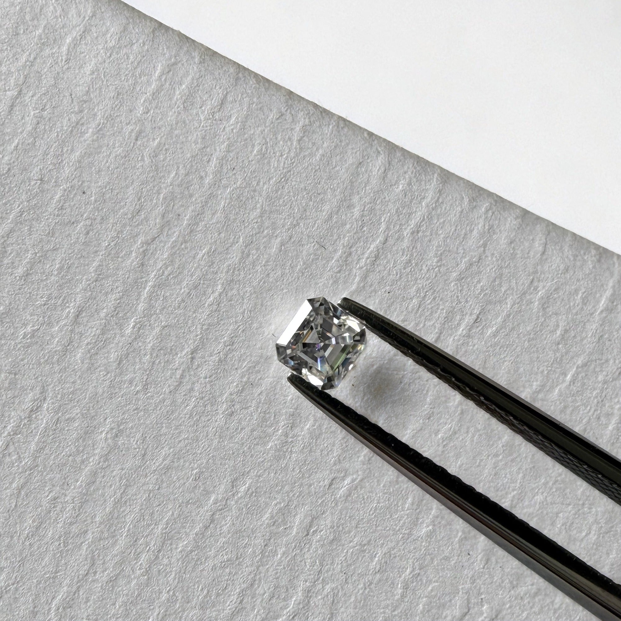 Asscher Moissanite Melee — Calibrated Loose Accent Stones, D VVS (Wholesale)