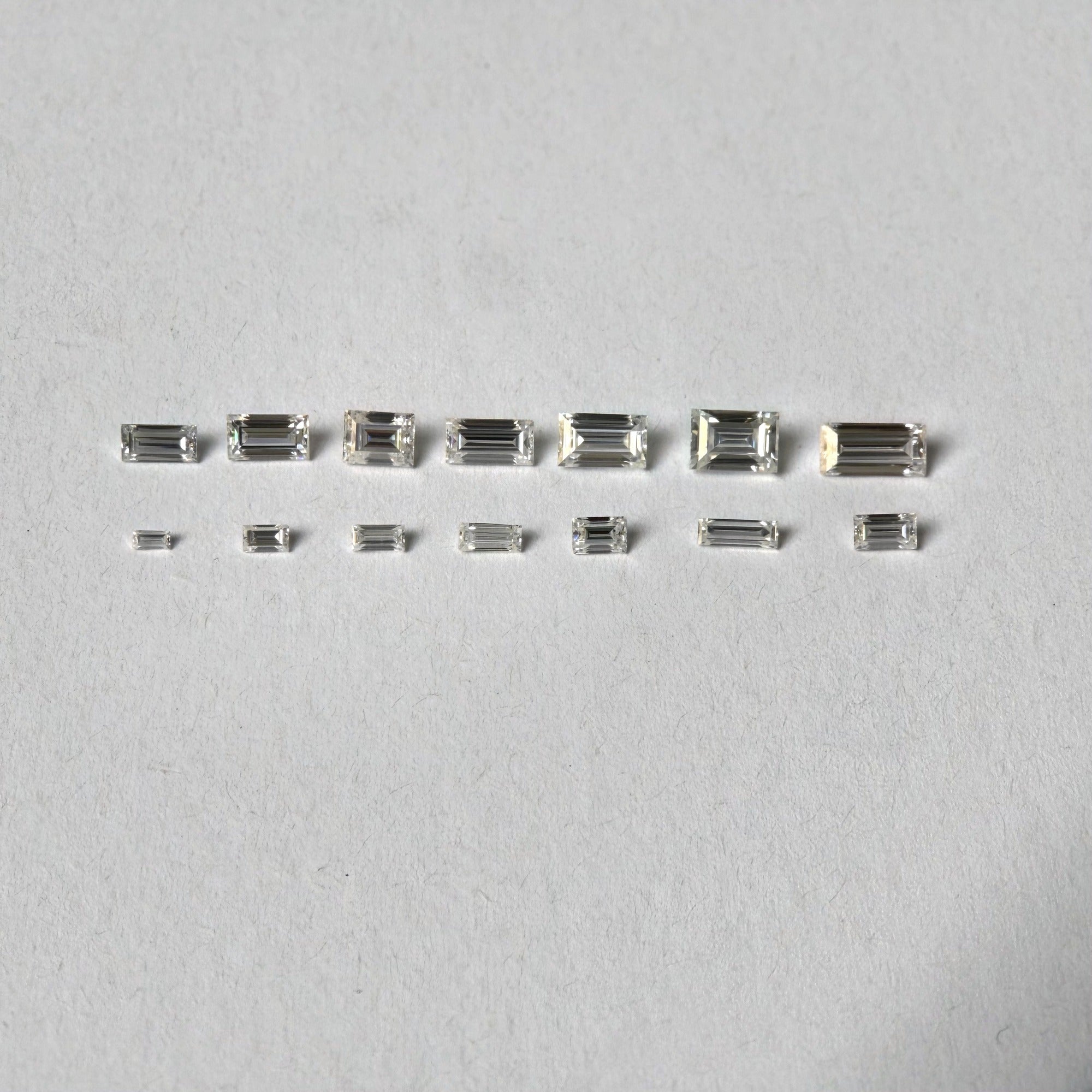 Baguette Moissanite Melee — Calibrated Loose Accent Stones, D VVS (Wholesale)