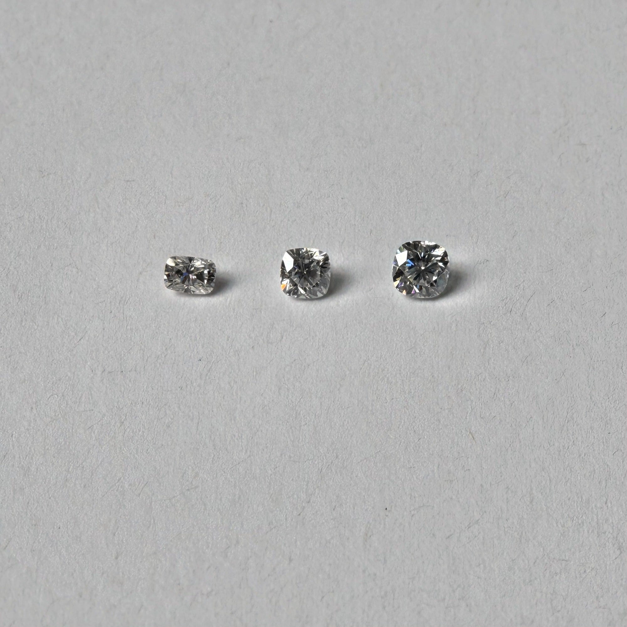 Cushion Moissanite Melee — Calibrated Loose Accent Stones, D VVS (Wholesale)