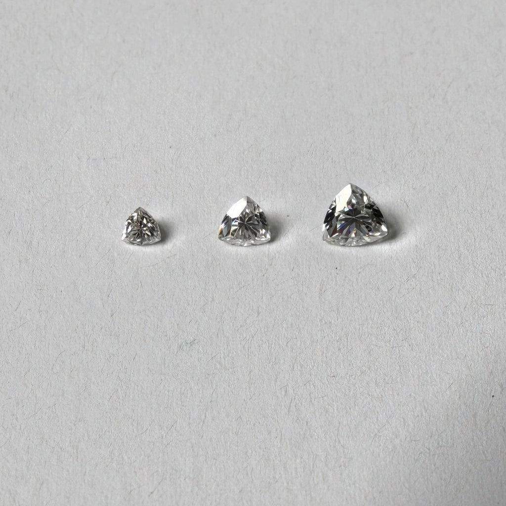 Trillion Moissanite Melee — Calibrated Loose Accent Stones, D VVS (Wholesale)