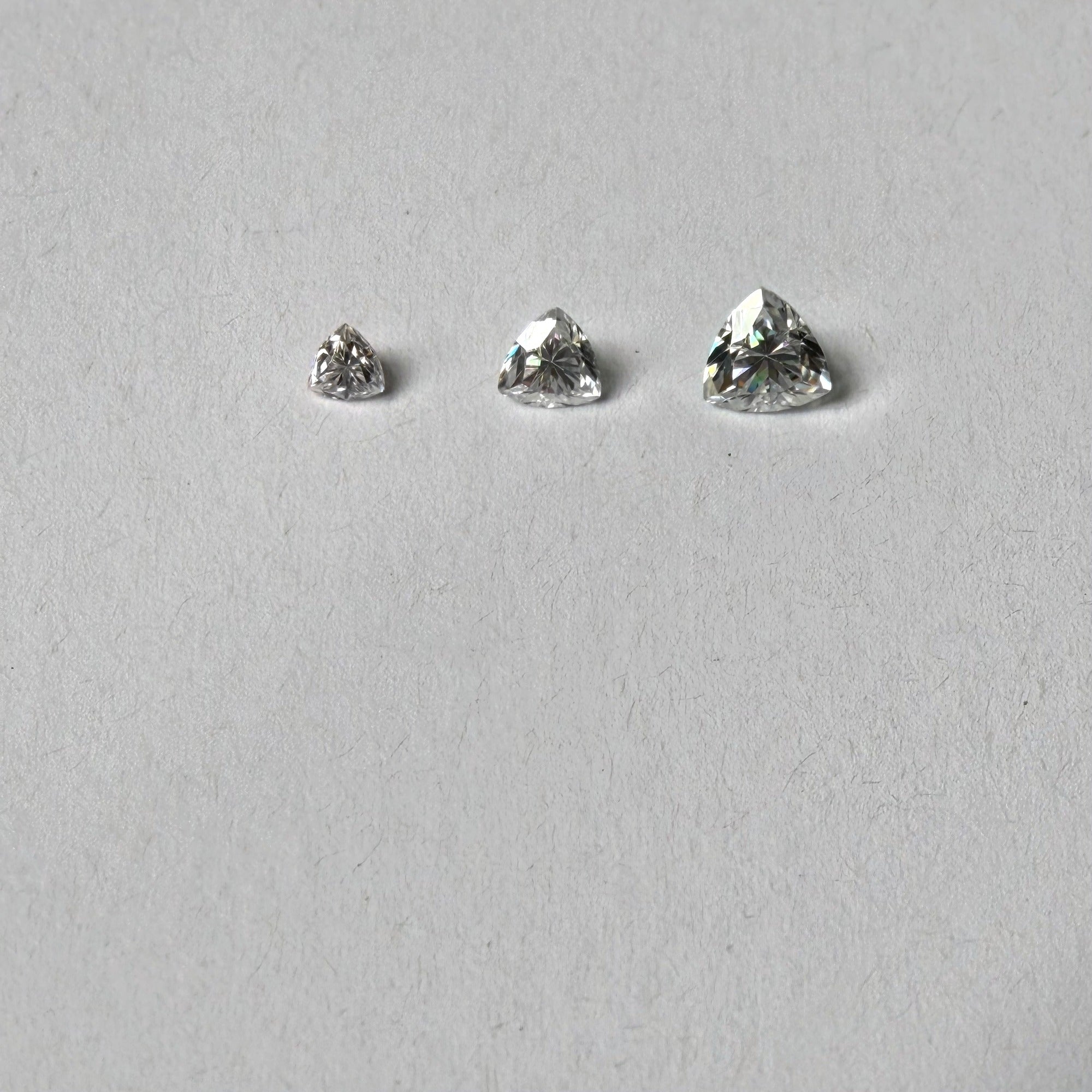Trillion Moissanite Melee — Calibrated Loose Accent Stones, D VVS (Wholesale)