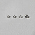 Heart Moissanite Melee — Calibrated Loose Accent Stones, D VVS (Wholesale)