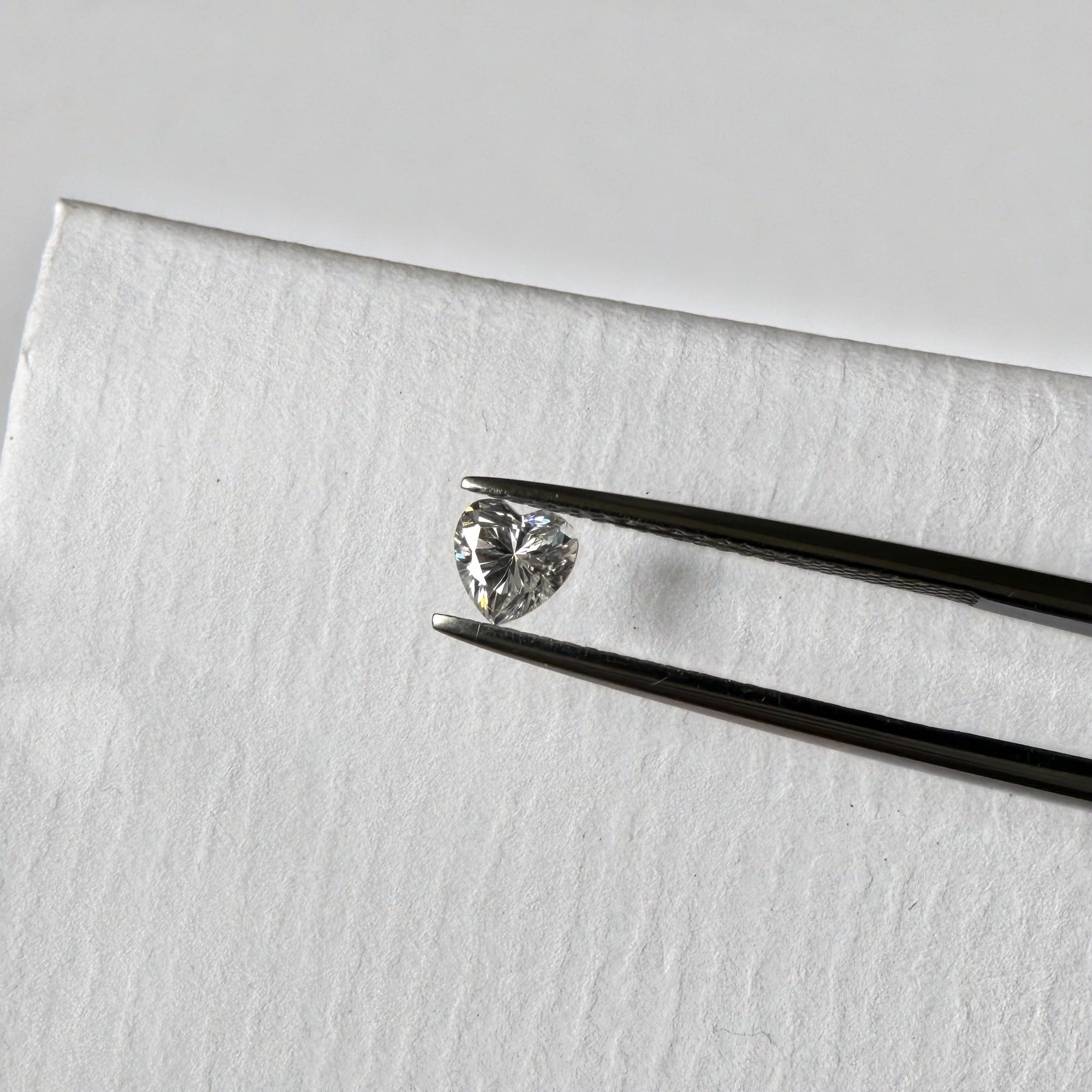 Heart Moissanite Melee — Calibrated Loose Accent Stones, D VVS (Wholesale)