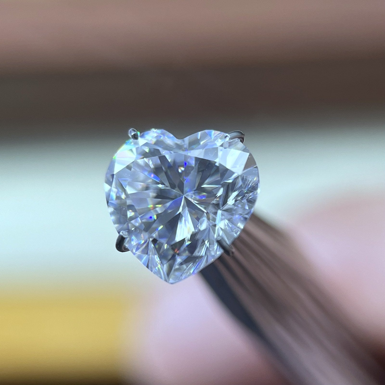 Heart Moissanite Loose Stones by the Carat — D VVS, Calibrated (Wholesale)