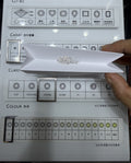Oval lab-grown diamond melee, DE VS-VVS, on an inspection tray