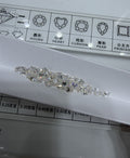 Radiant lab-grown diamond melee, DE VS-VVS, on an inspection tray