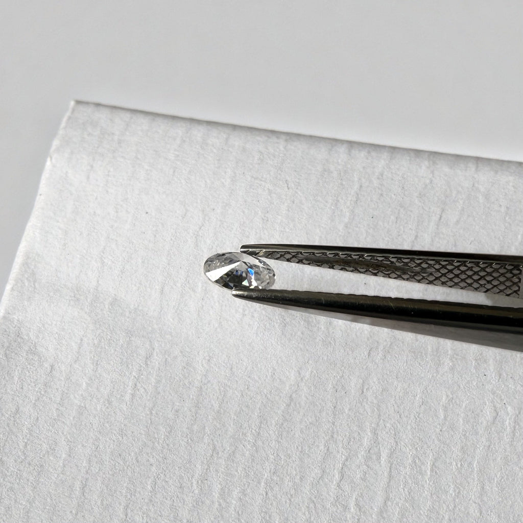 Oval Moissanite Melee — Calibrated Loose Accent Stones, D VVS (Wholesale)