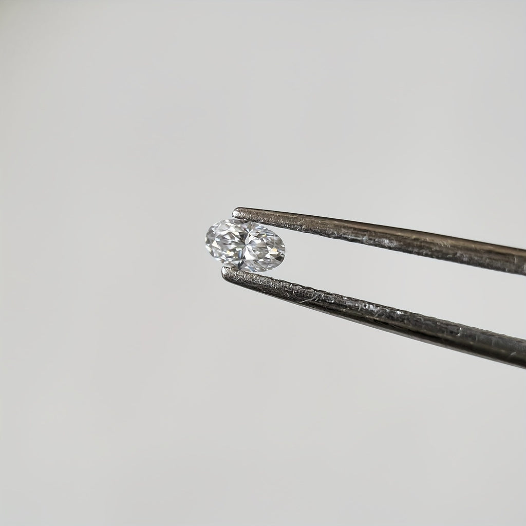 Oval Moissanite Melee — Calibrated Loose Accent Stones, D VVS (Wholesale)