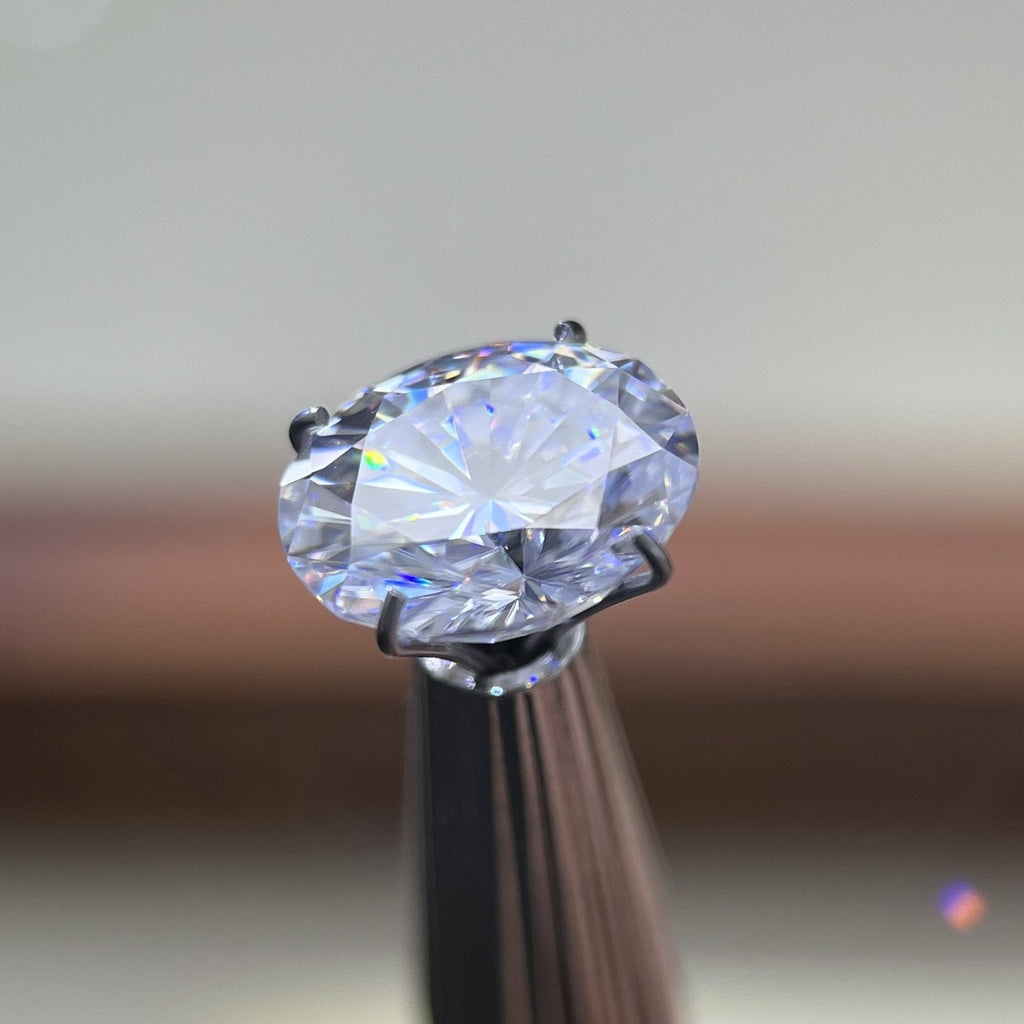 Oval Moissanite Loose Stones by the Carat — D VVS, Calibrated (Wholesale)