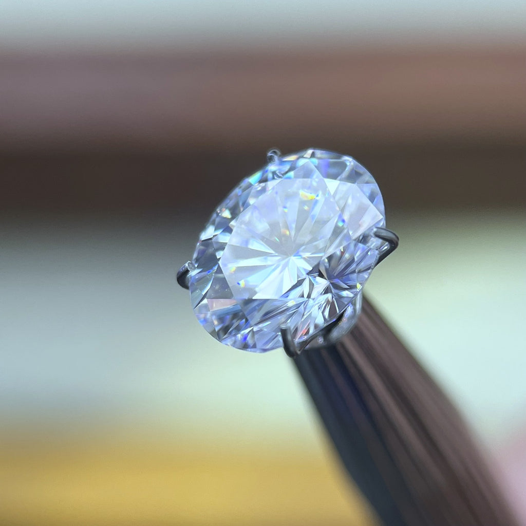 Oval Moissanite Loose Stones by the Carat — D VVS, Calibrated (Wholesale)