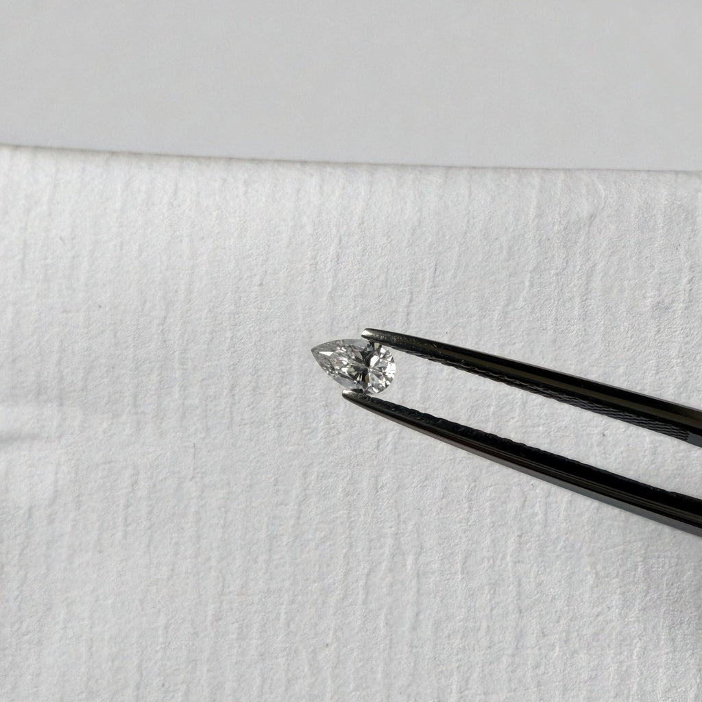 Pear Moissanite Loose Stones by the Carat — D VVS, Calibrated (Wholesale)