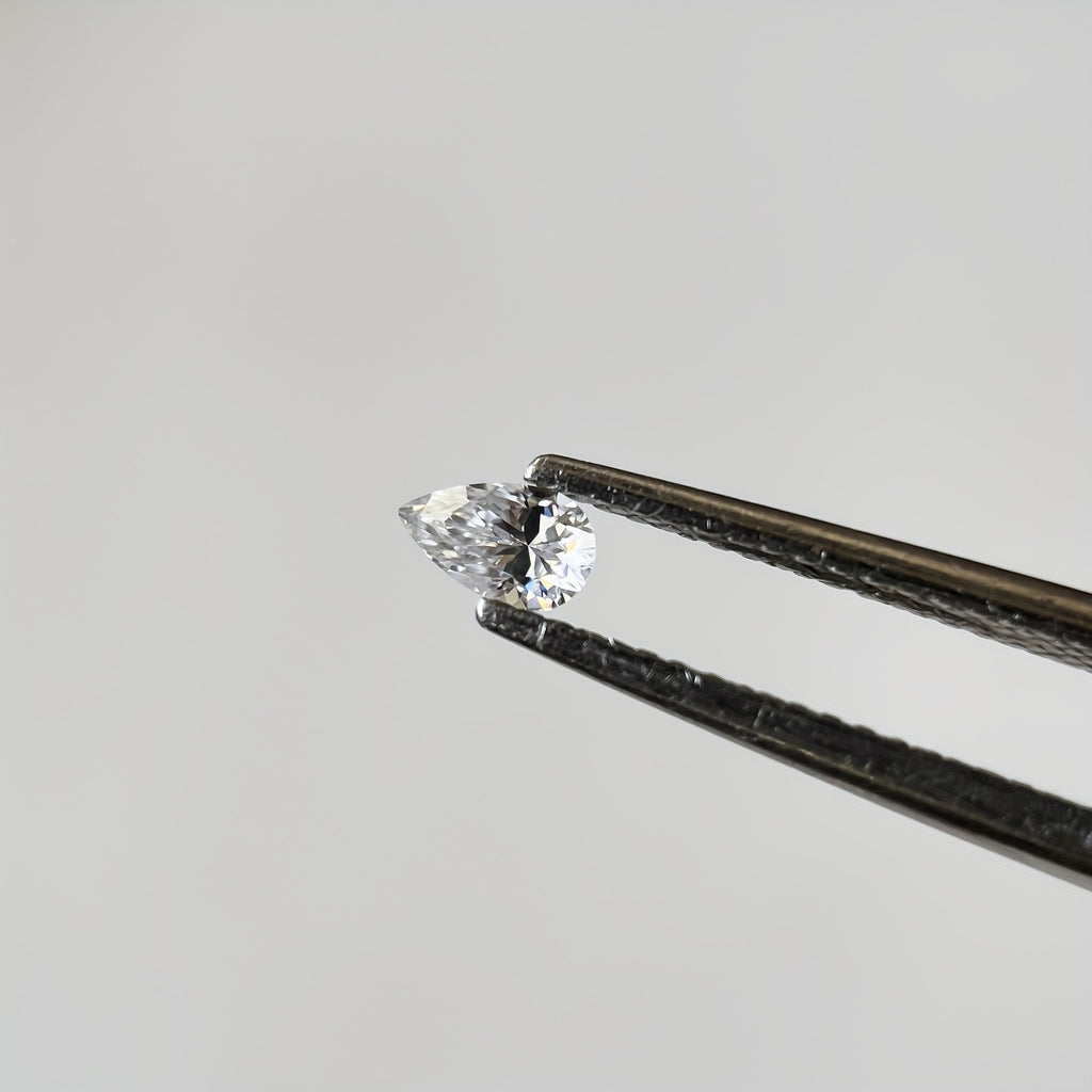 Pear Moissanite Melee — Calibrated Loose Accent Stones, D VVS (Wholesale)