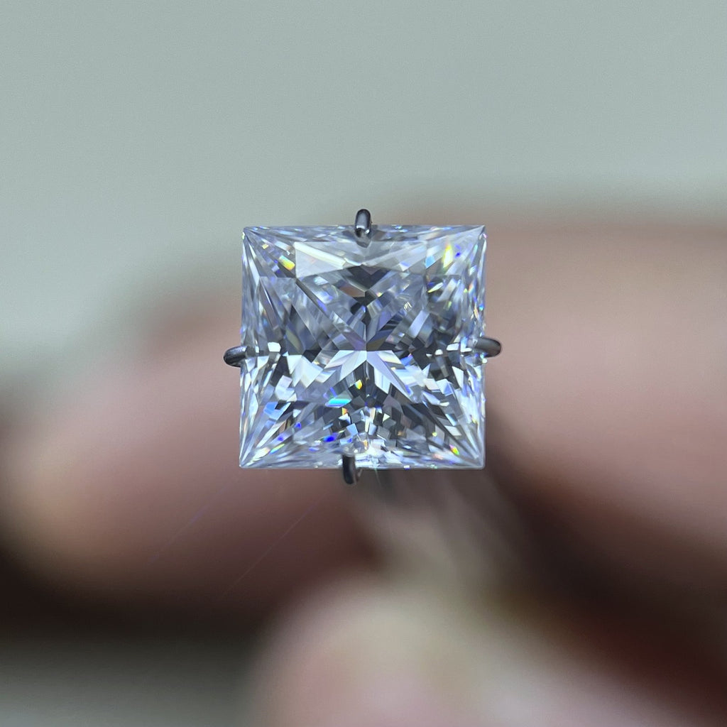 Princess Moissanite Loose Stones by the Carat — D VVS, Calibrated (Wholesale)