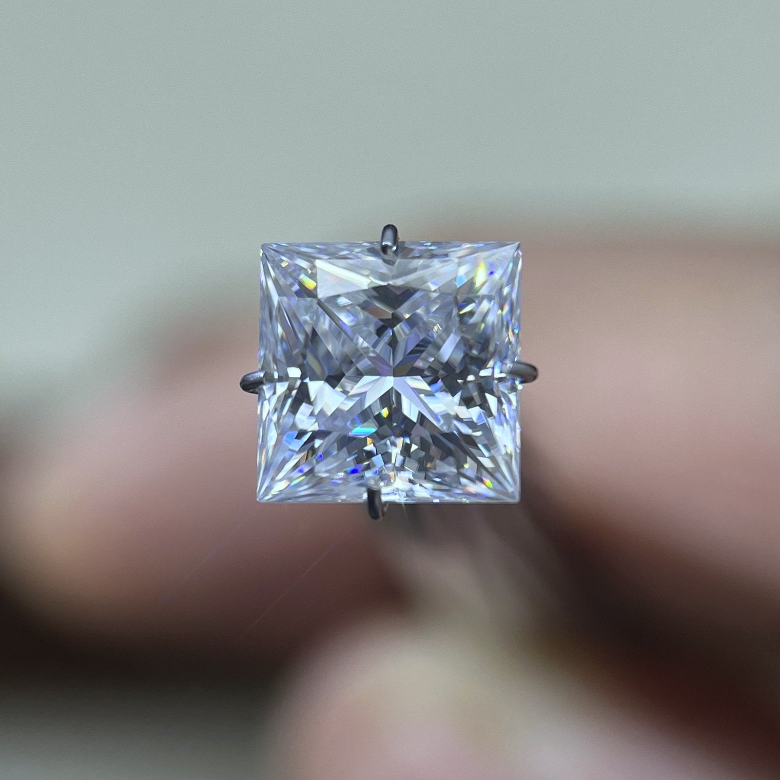 Princess Moissanite Loose Stones by the Carat — D VVS, Calibrated (Wholesale)
