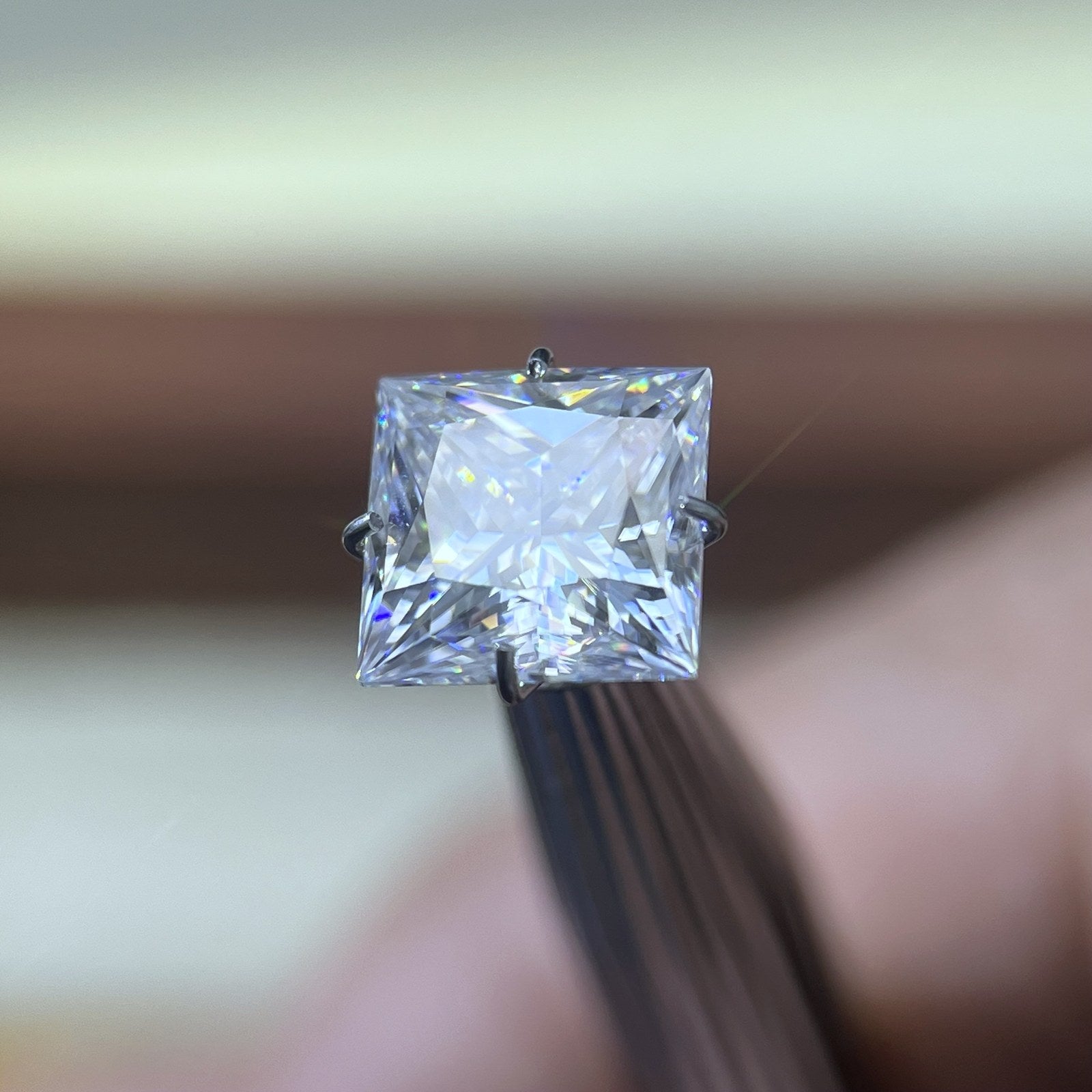 Princess Moissanite Loose Stones by the Carat — D VVS, Calibrated (Wholesale)