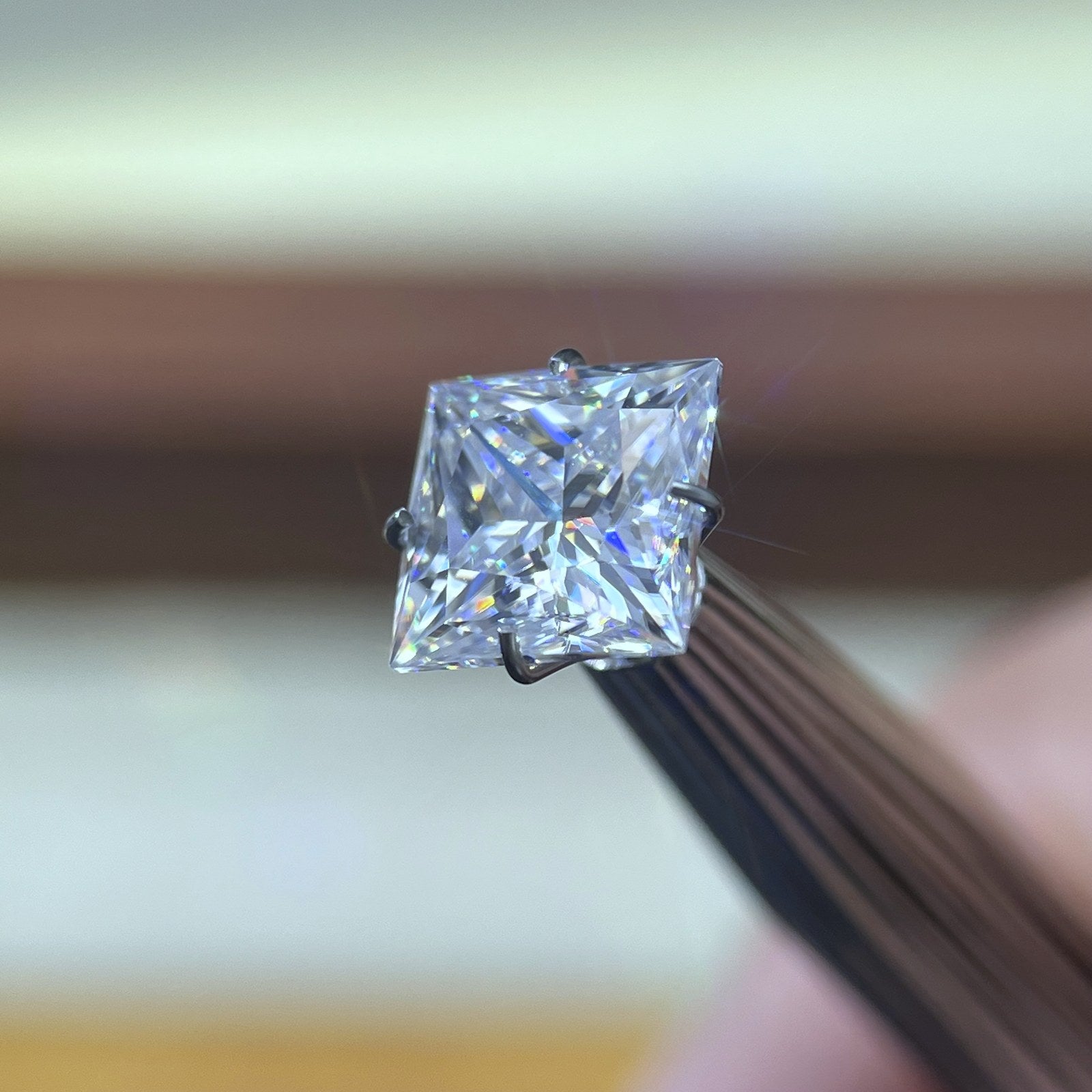 Princess Moissanite Loose Stones by the Carat — D VVS, Calibrated (Wholesale)