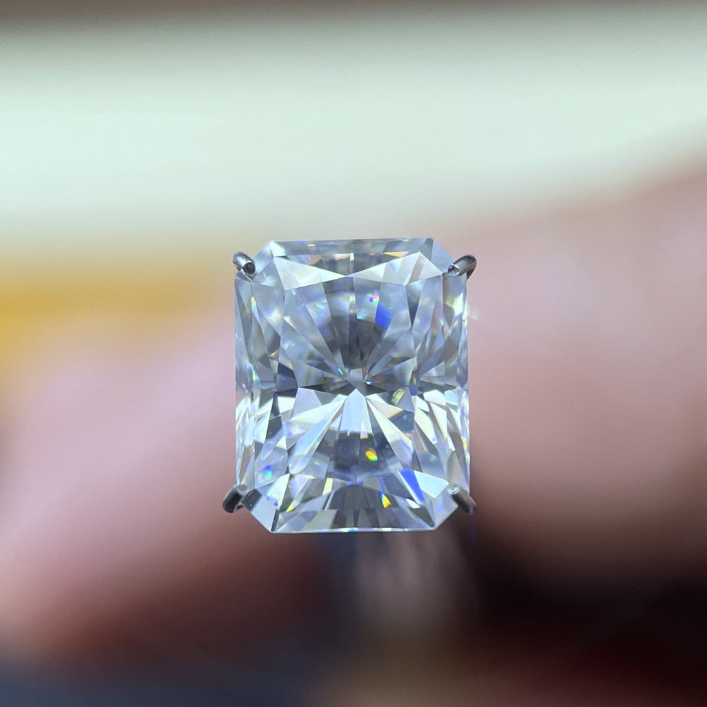 Radiant Moissanite Loose Stones by the Carat — D VVS, Calibrated (Wholesale)