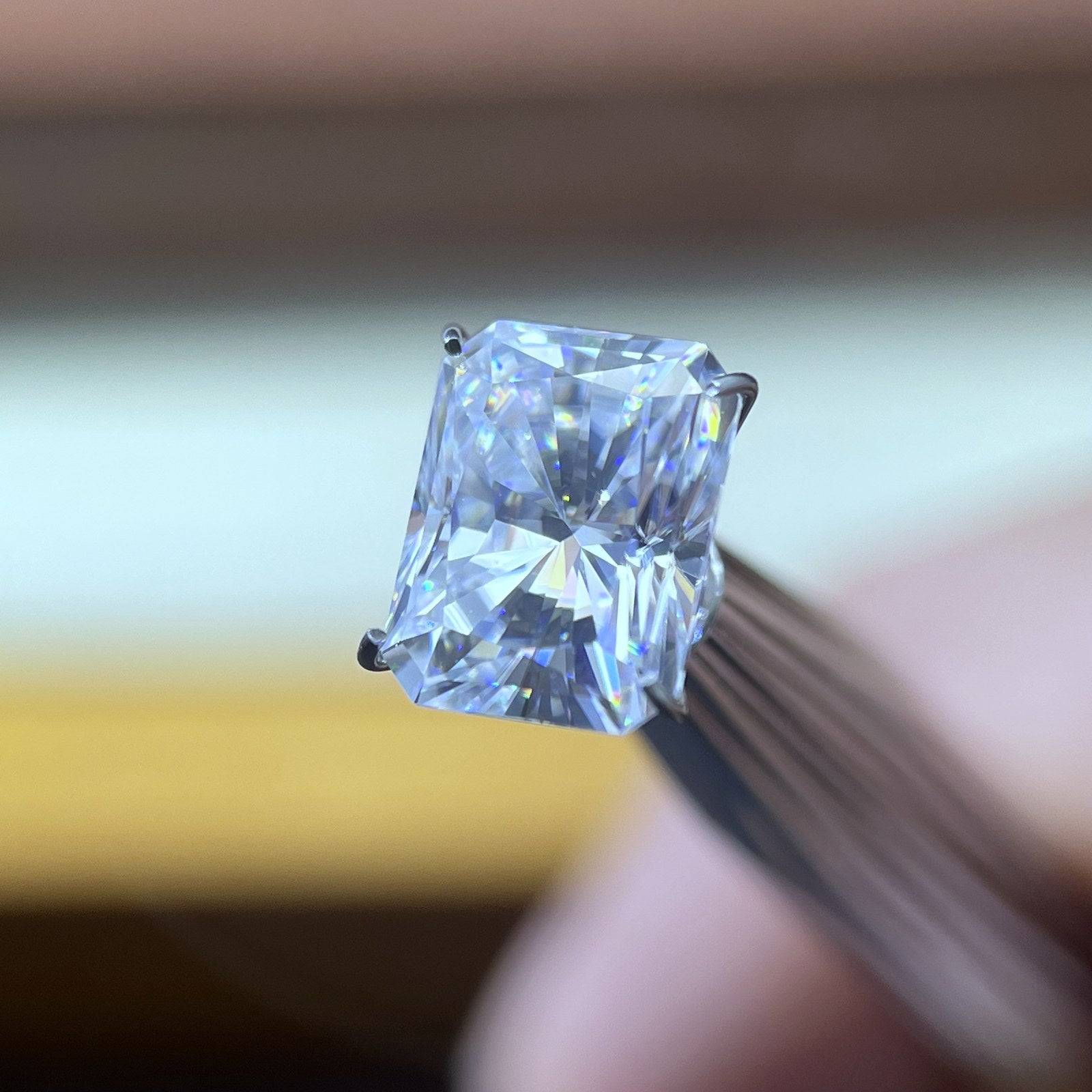 Radiant Moissanite Loose Stones by the Carat — D VVS, Calibrated (Wholesale)