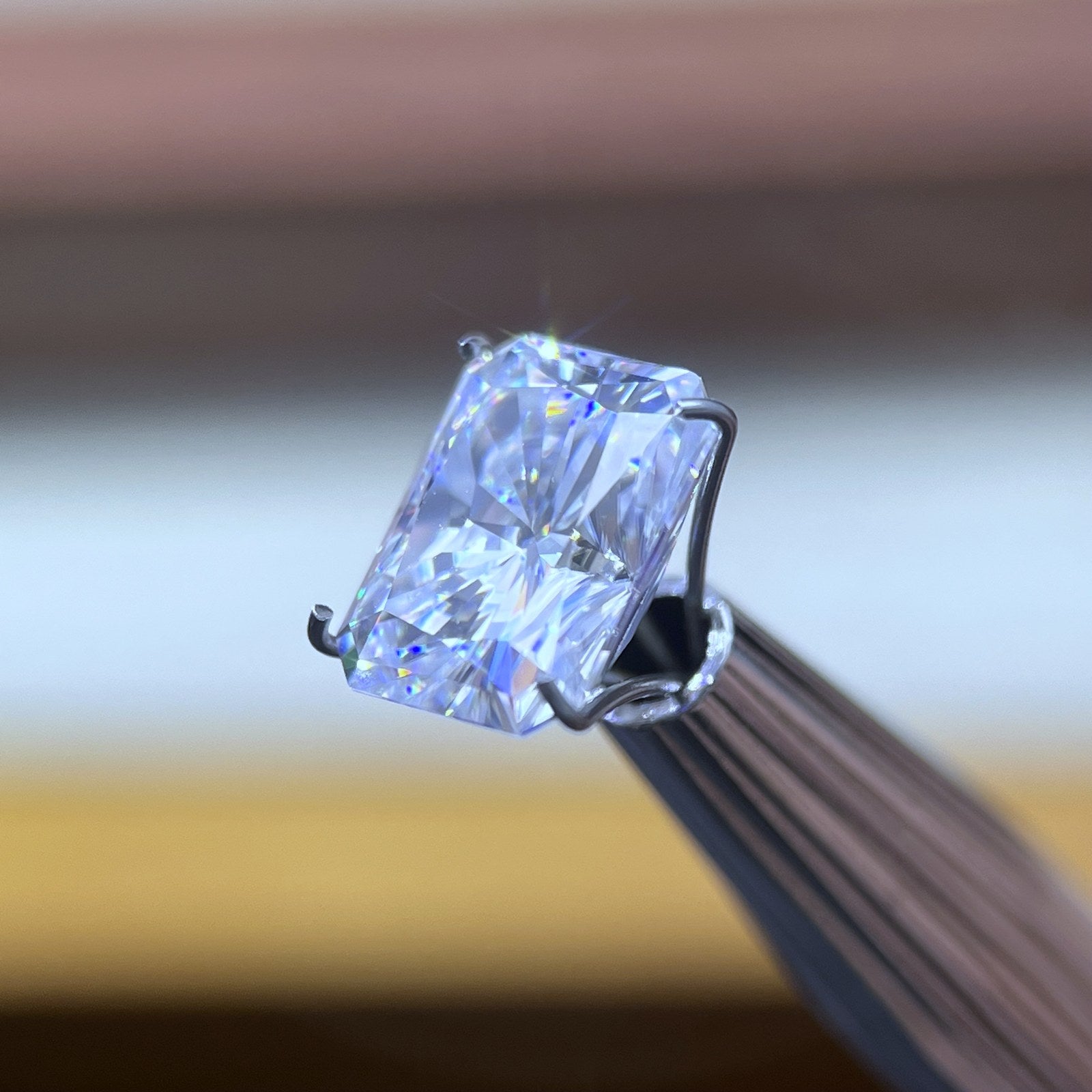 Radiant Moissanite Loose Stones by the Carat — D VVS, Calibrated (Wholesale)