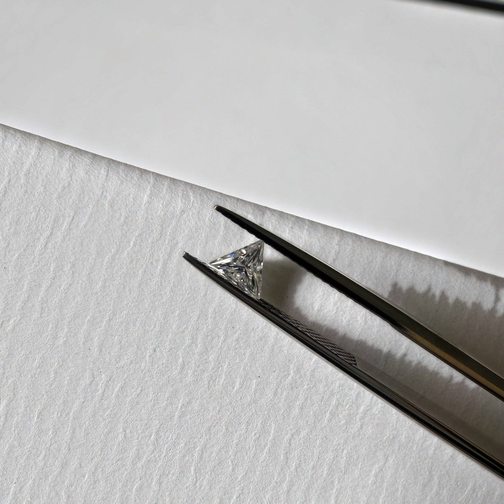 Triangle Moissanite Melee — Calibrated Loose Accent Stones, D VVS (Wholesale)